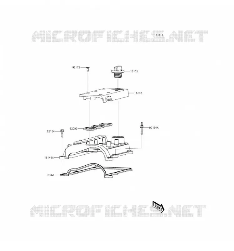 COUVRE CULASSE Kawasaki SSV 820 2016 MULE PRO-FXT  KAF820JGF