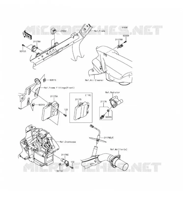 INJECTION CARBURANT Kawasaki SSV 800 2016 TERYX 4  KRT800FGF