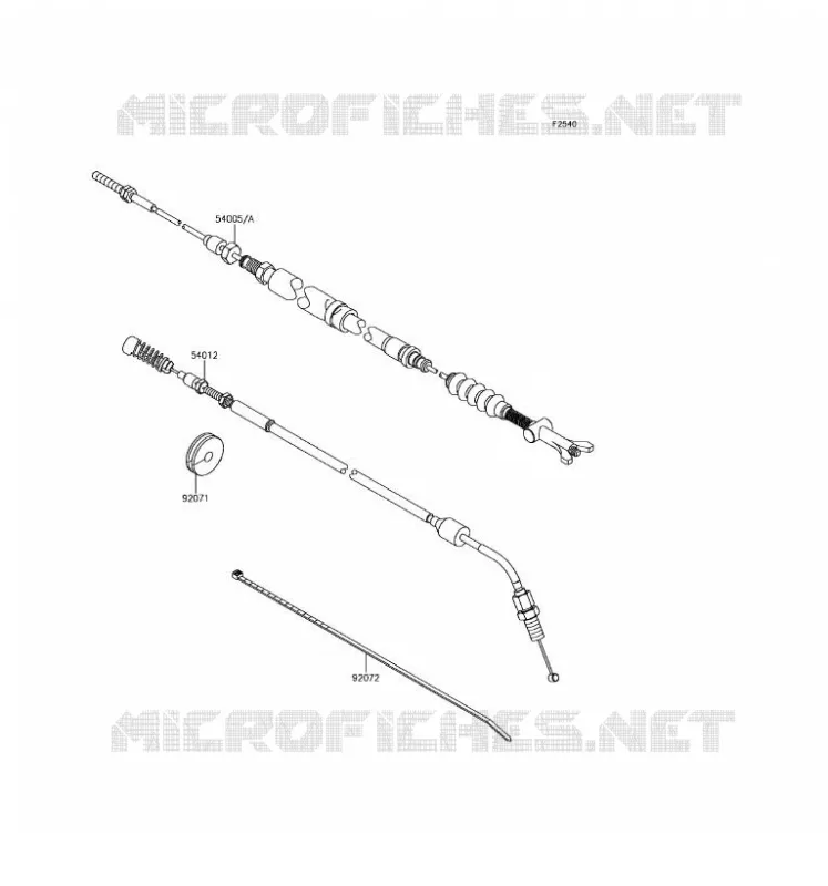 CABLES Kawasaki SSV 800 2017 TERYX 4  KRT800FHF