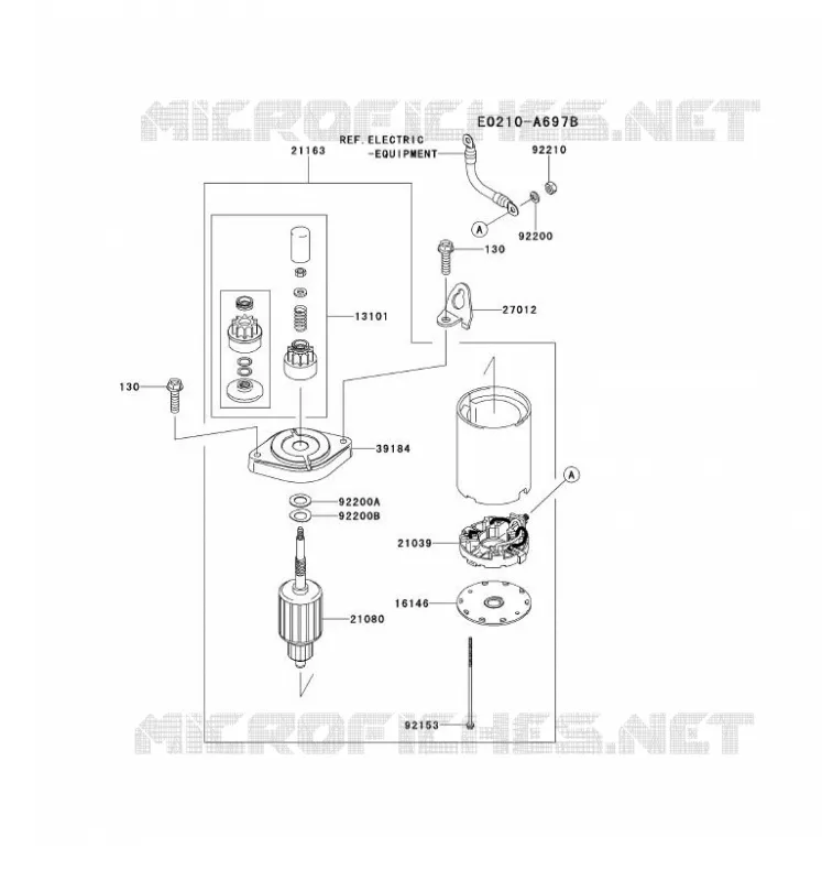 D&Eacute;MARREUR Kawasaki Petits Moteurs FS FS481V FS MOTORS  FS481V-BS29