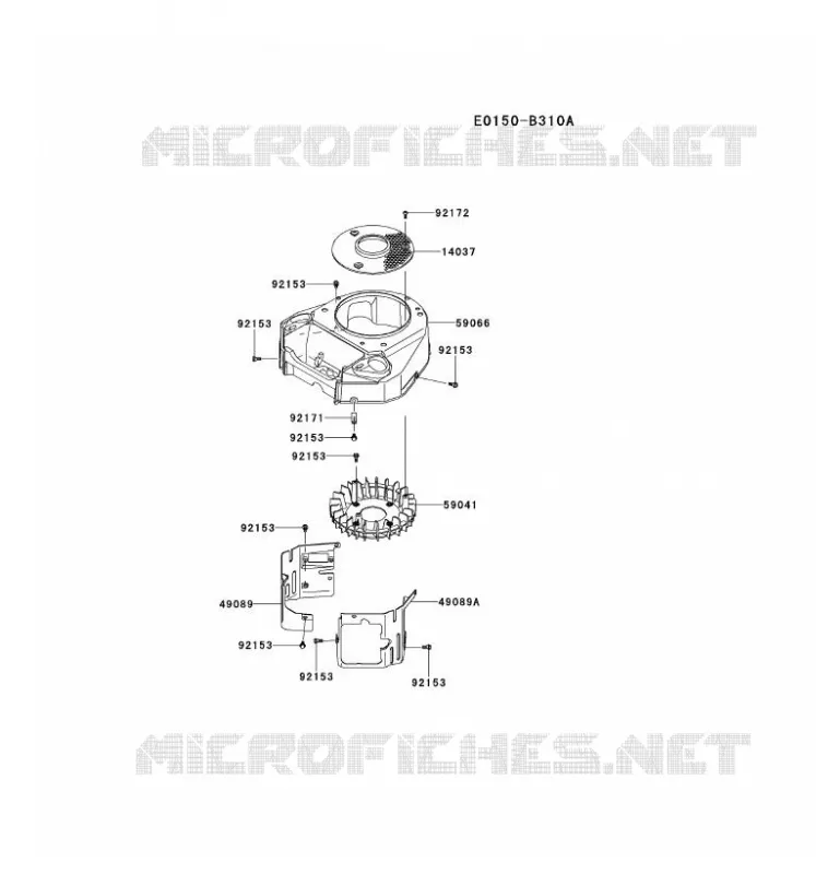 REFROIDISSEMENT Kawasaki Petits Moteurs FS FS481V FS MOTORS  FS481V-ES04