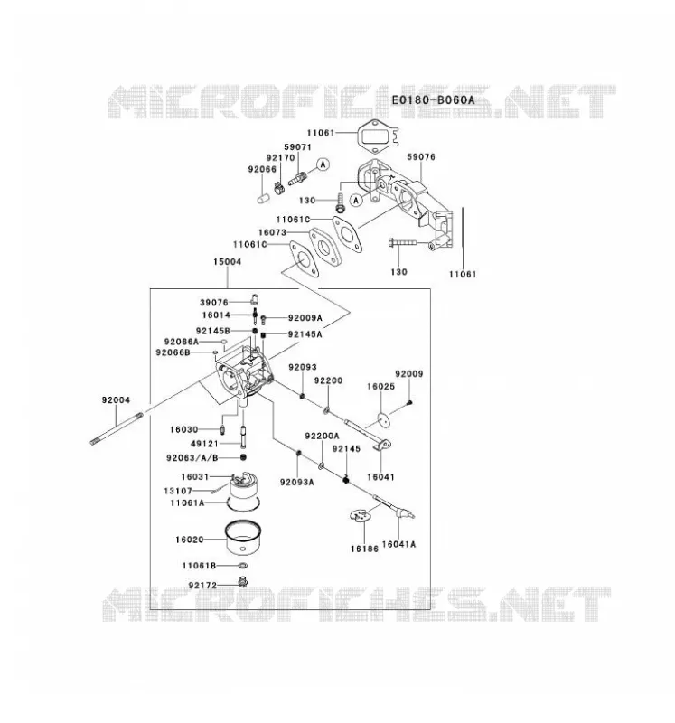 CARBURATEUR Kawasaki Petits Moteurs FS FS481V FS MOTORS  FS481V-ES06