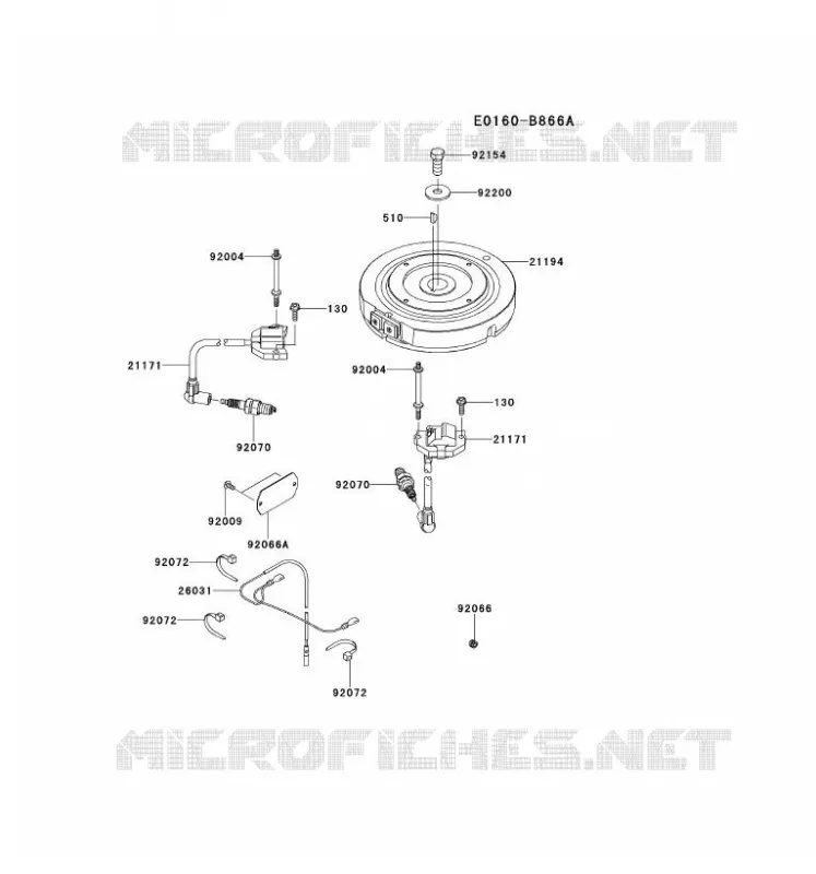 &Eacute;QUIPEMENT ELECTRIQUE Kawasaki Petits Moteurs FS FS481V FS MOTORS  FS481V-ES06