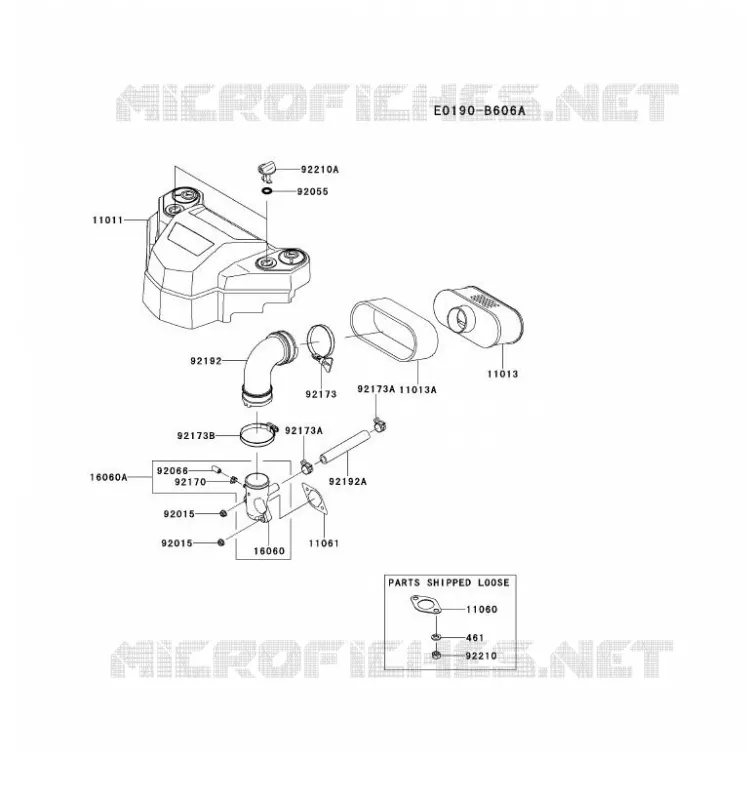 FILTRE &Agrave; AIR/POT D'&Egrave;CHAPPEMENT Kawasaki Petits Moteurs FS FS481V FS MOTORS  FS481V-FS01