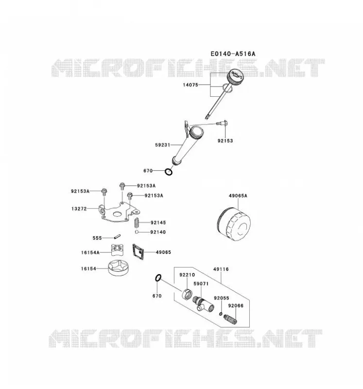 KIT DE GRAISSAGE Kawasaki Petits Moteurs FS FS481V FS MOTORS  FS481V-GS18