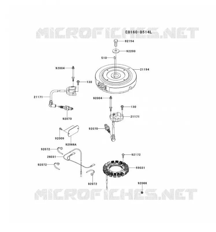 &Eacute;QUIPEMENT ELECTRIQUE Kawasaki Petits Moteurs FS FS541V FS MOTORS  FS541V-AS31
