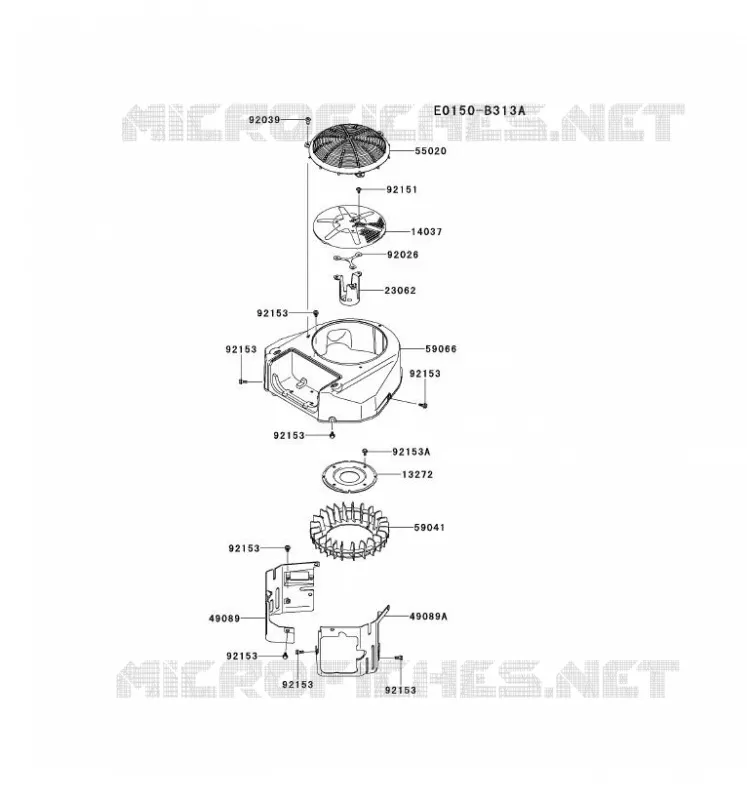 REFROIDISSEMENT Kawasaki Petits Moteurs FS FS541V FS MOTORS  FS541V-AS55