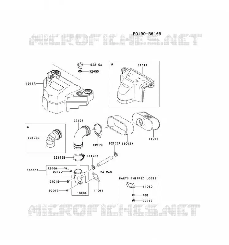 FILTRE &Agrave; AIR/POT D'&Egrave;CHAPPEMENT Kawasaki Petits Moteurs FS FS541V FS MOTORS  FS541V-BS29