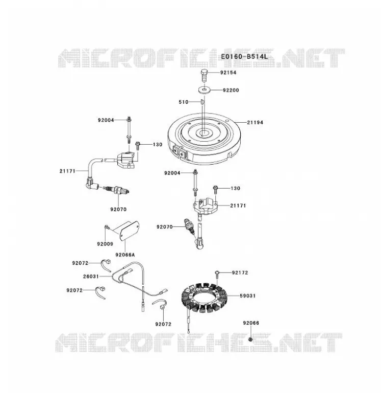 &Eacute;QUIPEMENT ELECTRIQUE Kawasaki Petits Moteurs FS FS541V FS MOTORS  FS541V-CS28