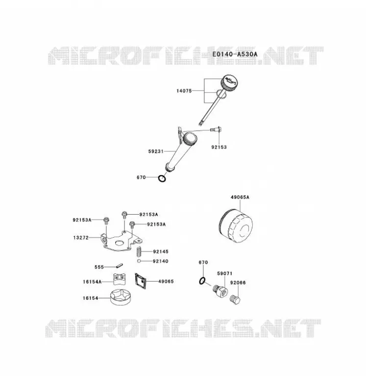 KIT DE GRAISSAGE Kawasaki Petits Moteurs FS FS541V FS MOTORS  FS541V-ES05