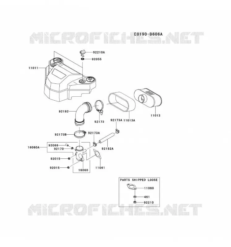FILTRE &Agrave; AIR/POT D'&Egrave;CHAPPEMENT Kawasaki Petits Moteurs FS FS541V FS MOTORS  FS541V-ES06