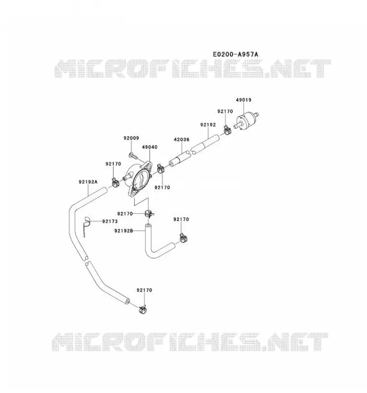 RESERVOIR CARBURANT/ROBINET Kawasaki Petits Moteurs FS FS541V FS MOTORS  FS541V-ES06