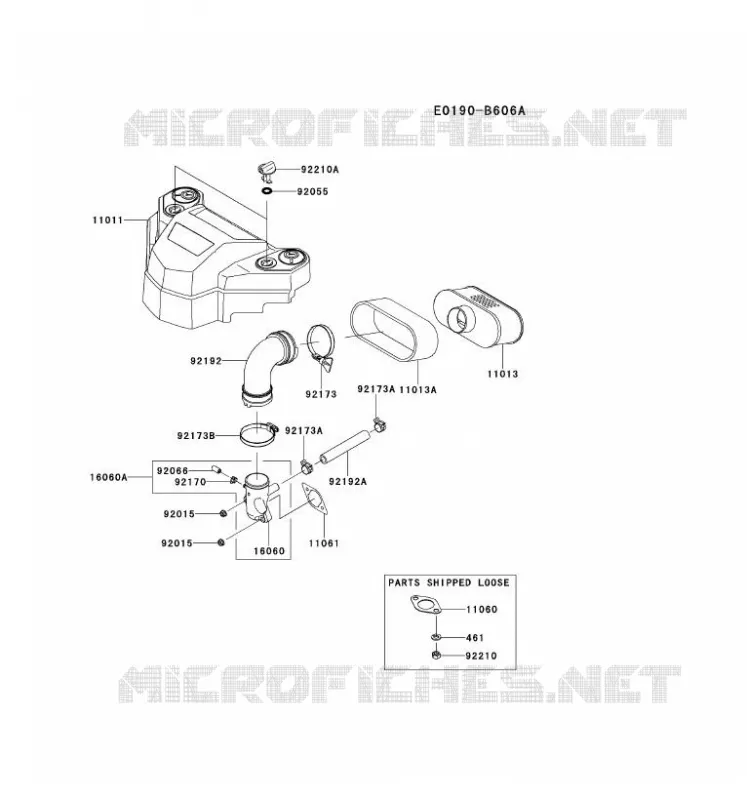 FILTRE &Agrave; AIR/POT D'&Egrave;CHAPPEMENT Kawasaki Petits Moteurs FS FS541V FS MOTORS  FS541V-ES08