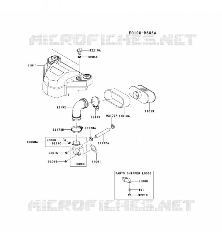 FILTRE &Agrave; AIR/POT D'&Egrave;CHAPPEMENT Kawasaki Petits Moteurs FS FS541V FS MOTORS  FS541V-ES21