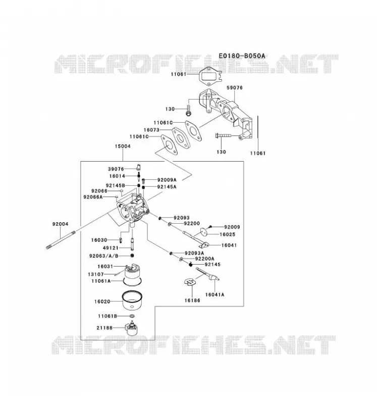 CARBURATEUR Kawasaki Petits Moteurs FS FS541V FS MOTORS  FS541V-FS00