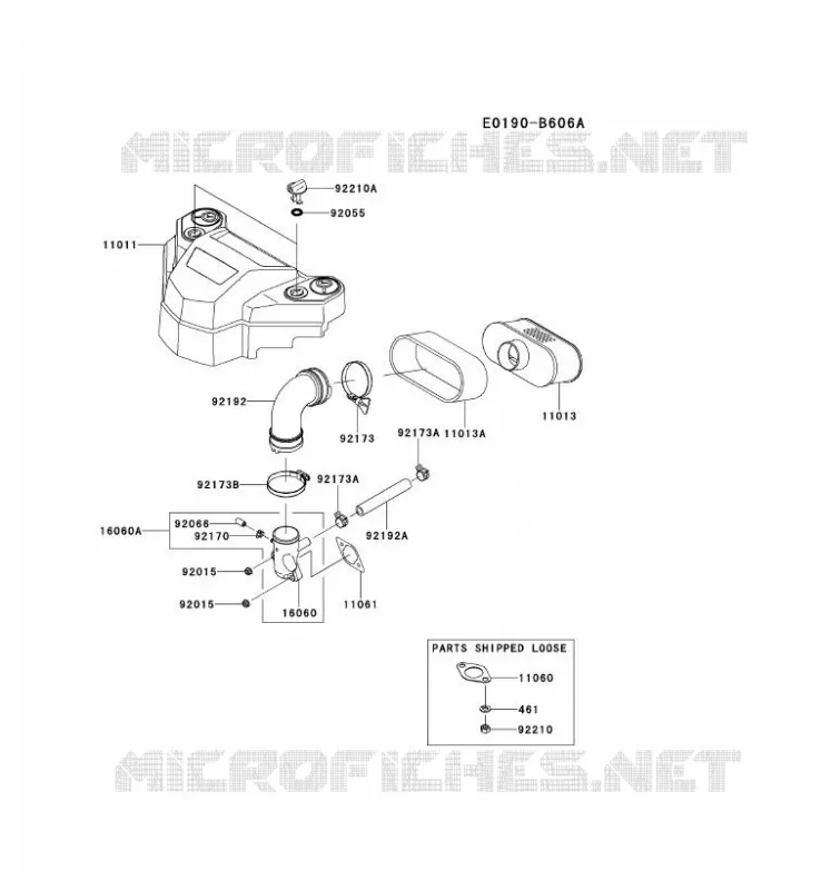 FILTRE &Agrave; AIR/POT D'&Egrave;CHAPPEMENT Kawasaki Petits Moteurs FS FS541V FS MOTORS  FS541V-FS01