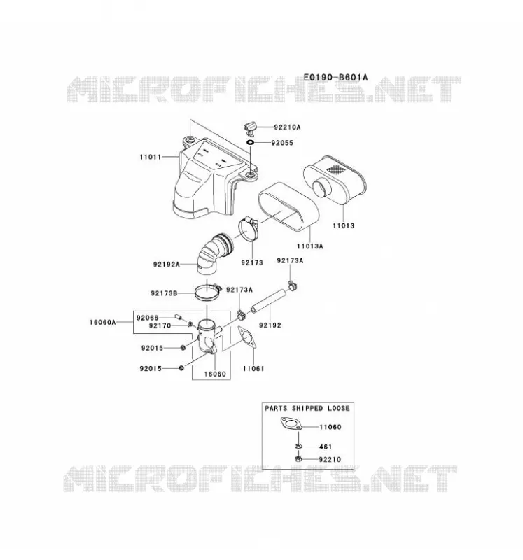 FILTRE &Agrave; AIR/POT D'&Egrave;CHAPPEMENT Kawasaki Petits Moteurs FS FS600V FS MOTORS  FS600V-AS03