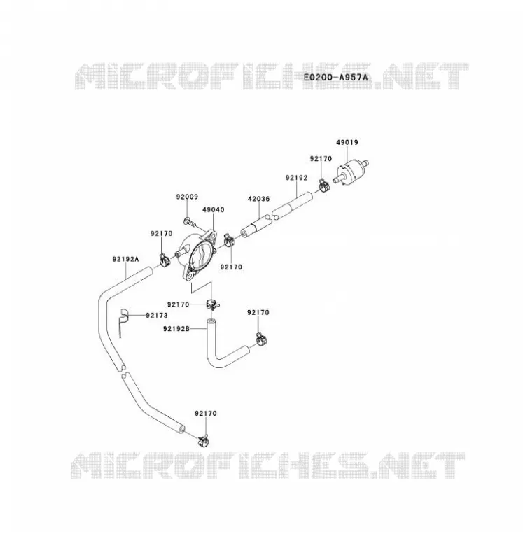 RESERVOIR CARBURANT/ROBINET Kawasaki Petits Moteurs FS FS600V FS MOTORS  FS600V-AS03