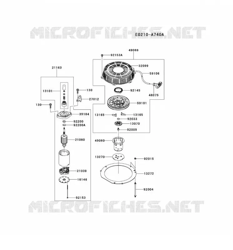 D&Eacute;MARREUR Kawasaki Petits Moteurs FS FS600V FS MOTORS  FS600V-CS23