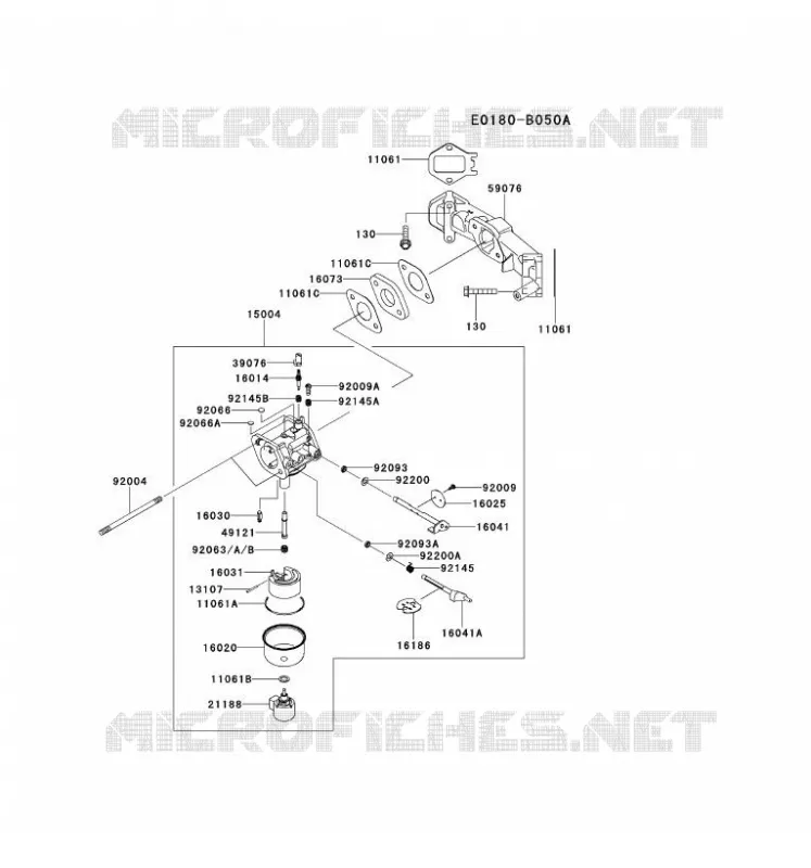 CARBURATEUR Kawasaki Petits Moteurs FS FS600V FS MOTORS  FS600V-DS16