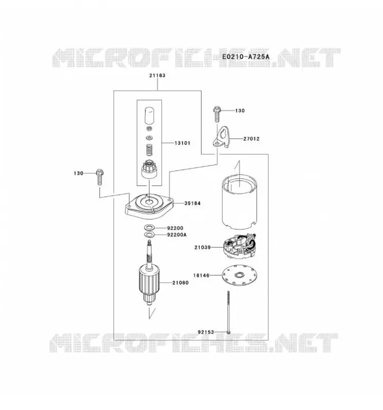 D&Eacute;MARREUR Kawasaki Petits Moteurs FS FS600V FS MOTORS  FS600V-DS22