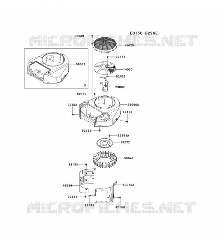 REFROIDISSEMENT Kawasaki Petits Moteurs FS FS600V FS MOTORS  FS600V-ES04