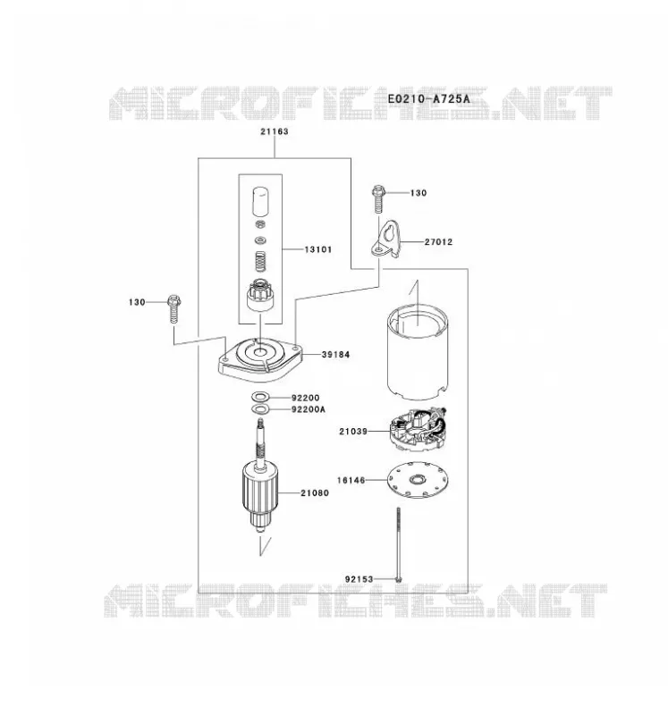 D&Eacute;MARREUR Kawasaki Petits Moteurs FS FS600V FS MOTORS  FS600V-ES08