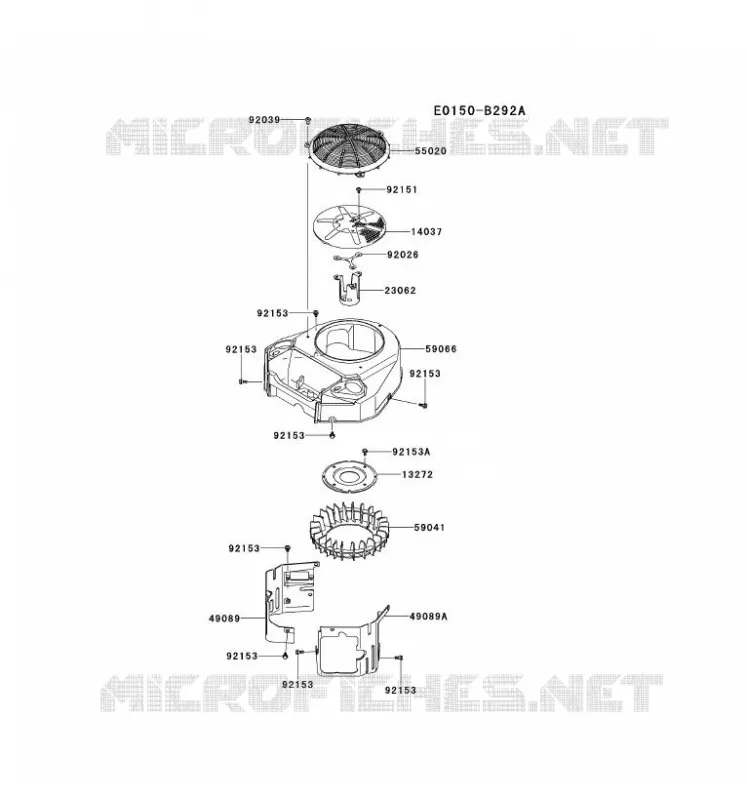 REFROIDISSEMENT Kawasaki Petits Moteurs FS FS600V FS MOTORS  FS600V-FS00