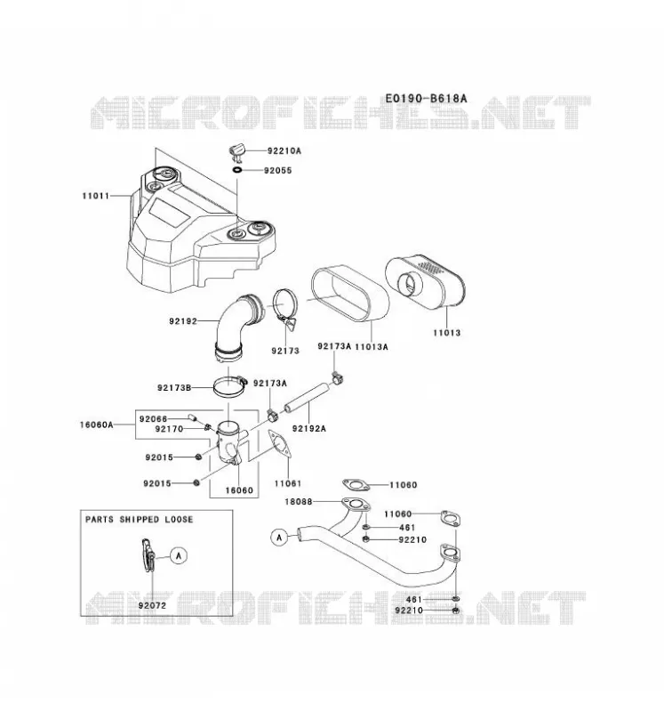 FILTRE &Agrave; AIR/POT D'&Egrave;CHAPPEMENT Kawasaki Petits Moteurs FS FS600V FS MOTORS  FS600V-FS13