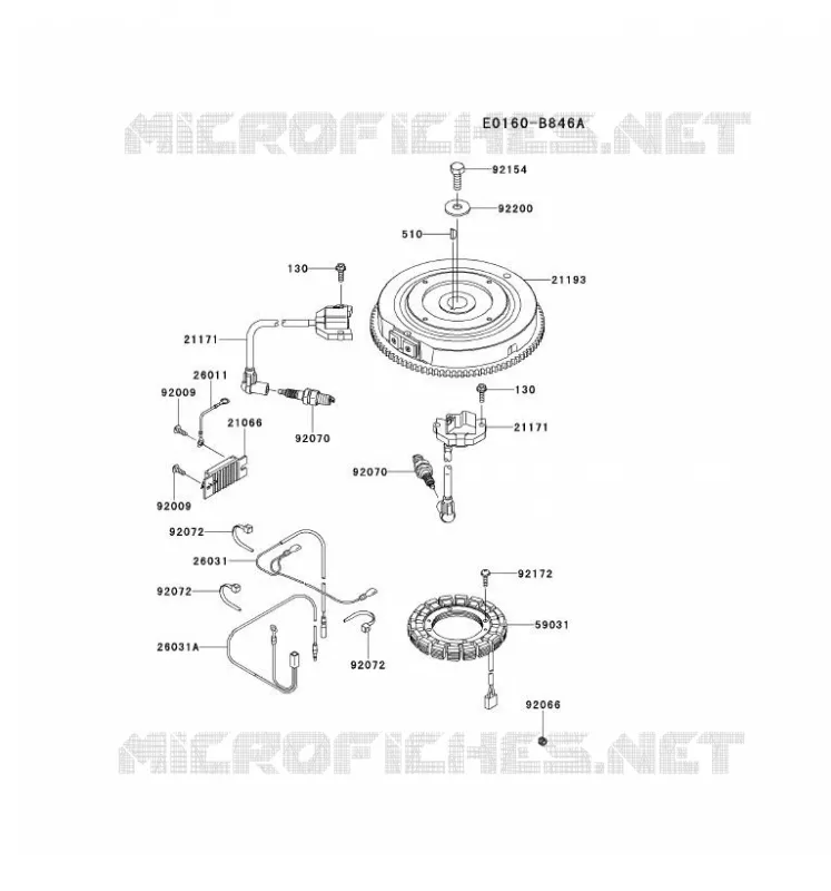 &Eacute;QUIPEMENT ELECTRIQUE Kawasaki Petits Moteurs FS FS600V FS MOTORS  FS600V-GS17