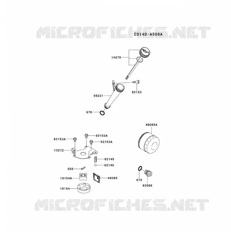 KIT DE GRAISSAGE Kawasaki Petits Moteurs FS FS651V FS MOTORS  FS651V-FS09