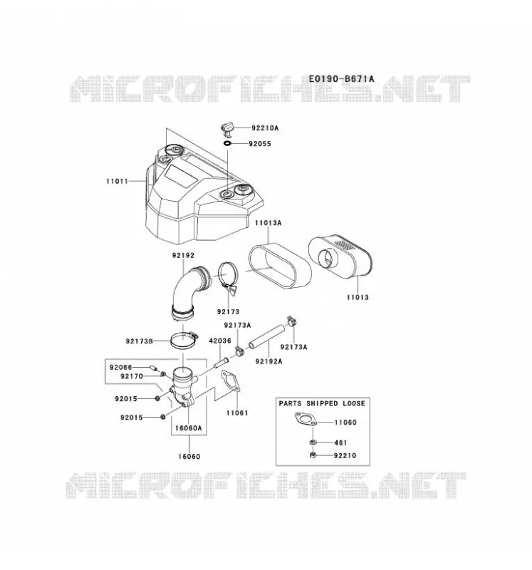 FILTRE &Agrave; AIR/POT D'&Egrave;CHAPPEMENT Kawasaki Petits Moteurs FS FS691V FS MOTORS  FS691V-CS14