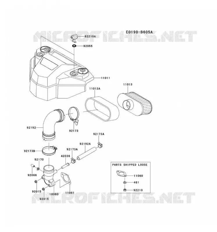 FILTRE &Agrave; AIR/POT D'&Egrave;CHAPPEMENT Kawasaki Petits Moteurs FS FS691V FS MOTORS  FS691V-ES04