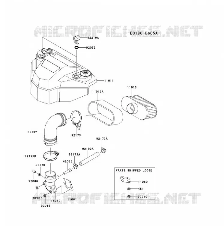FILTRE &Agrave; AIR/POT D'&Egrave;CHAPPEMENT Kawasaki Petits Moteurs FS FS691V FS MOTORS  FS691V-GS00