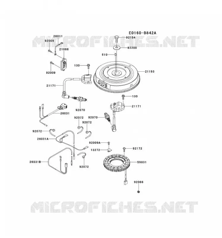 &Eacute;QUIPEMENT ELECTRIQUE Kawasaki Petits Moteurs FS FS730V FS MOTORS  FS730V-AS52