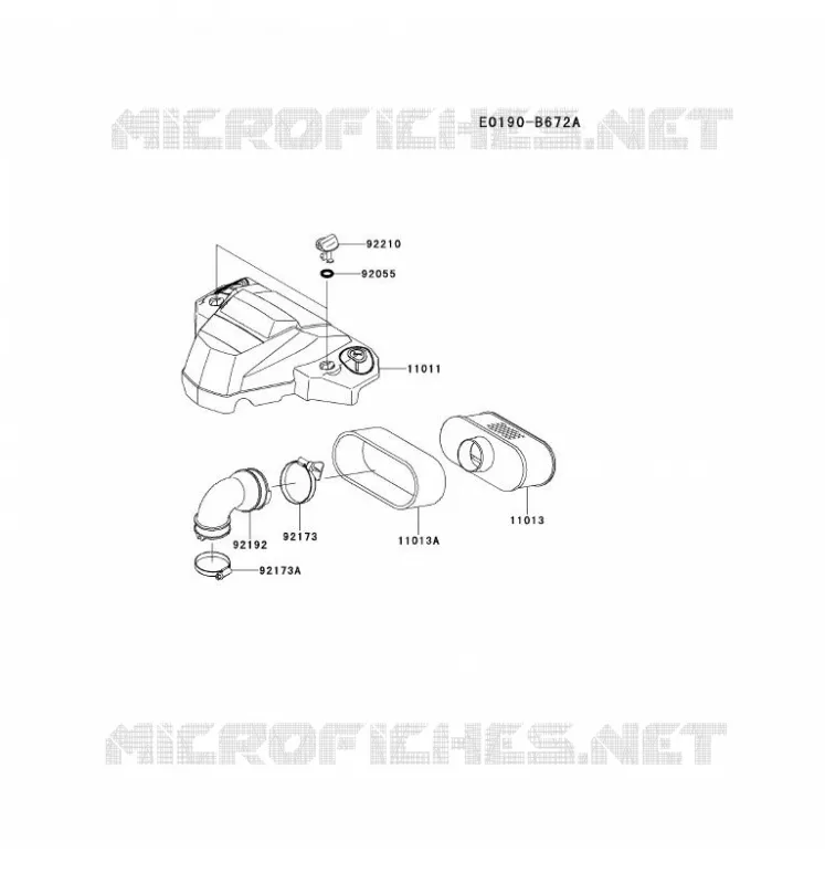FILTRE &Agrave; AIR/POT D'&Egrave;CHAPPEMENT Kawasaki Petits Moteurs FS FS730V FS MOTORS  FS730V-BS40