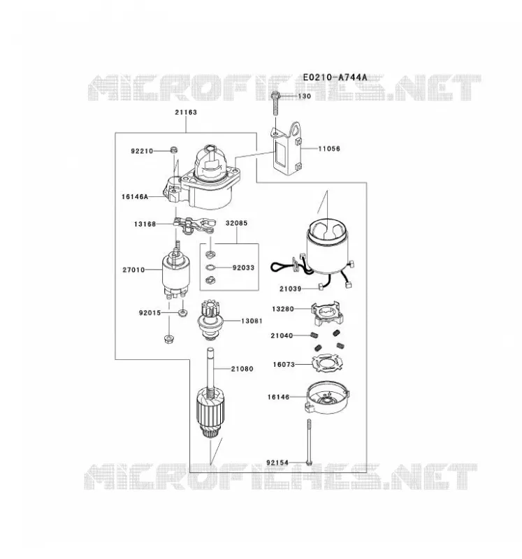 D&Eacute;MARREUR Kawasaki Petits Moteurs FS FS730V FS MOTORS  FS730V-CS40
