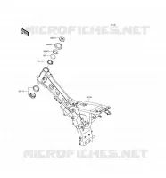 CH&Acirc;SSIS pour Kawasaki KLX110