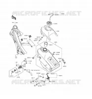 RESERVOIR CARBURANT pour Kawasaki KLX450R