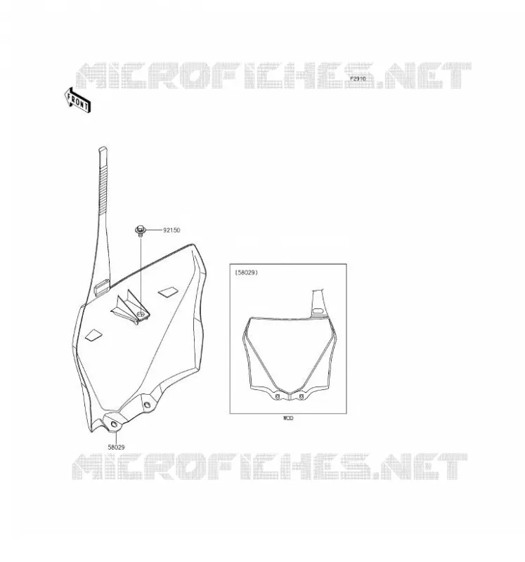 ACCESSOIRE Kawasaki TOUT-TERRAIN 100 2016 KX100  KX100FGF