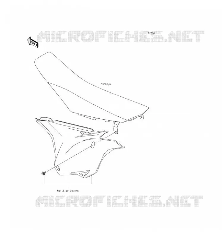 SELLE Kawasaki TOUT-TERRAIN 100 2016 KX100  KX100FGF