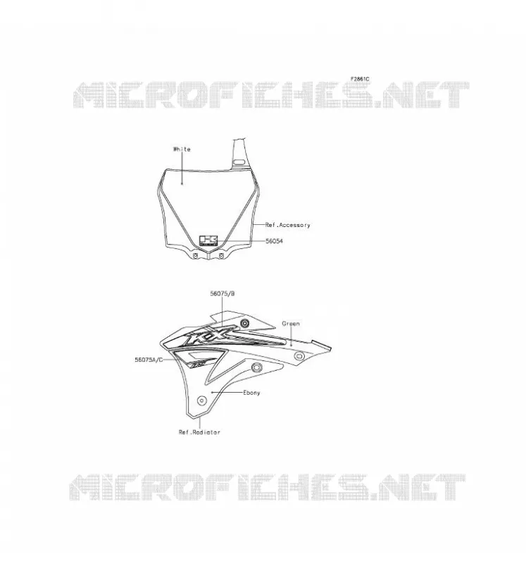 STICKER Kawasaki TOUT-TERRAIN 85 2017 KX85  KX85CHF