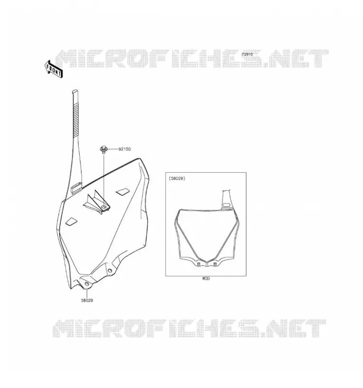 ACCESSOIRE Kawasaki TOUT-TERRAIN 85 2017 KX85 II  KX85DHF