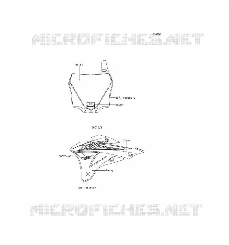 STICKER Kawasaki TOUT-TERRAIN 85 2017 KX85 II  KX85DHF