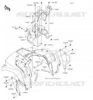 BAVETTE pour Kawasaki BRUTE FORCE 750 4X4I