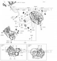 CARTER MOTEUR(S) pour Kawasaki BRUTE FORCE 750 4X4I