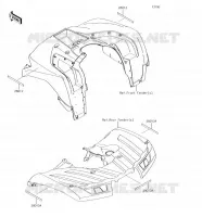 CATADIOPTRES(CN) pour Kawasaki BRUTE FORCE 750 4X4I
