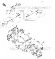 CH&Acirc;SSIS pour Kawasaki BRUTE FORCE 750 4X4I