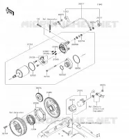 D&Eacute;MARREUR pour Kawasaki BRUTE FORCE 750 4X4I