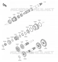 TRANSMISSION pour Kawasaki BRUTE FORCE 750 4X4I